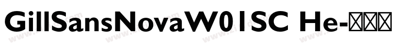 GillSansNovaW01SC He字体转换